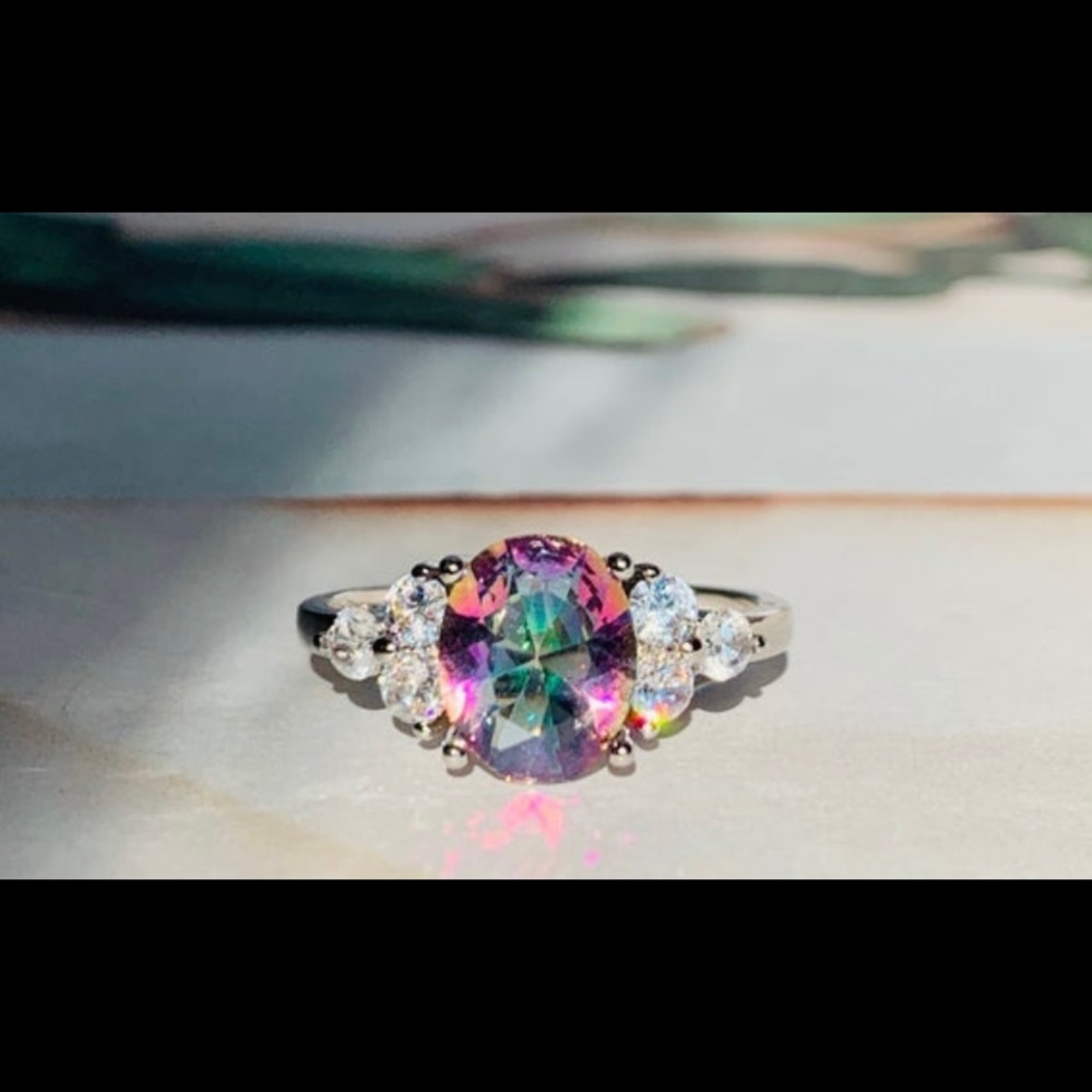 Simulated Alexandrite Ring - Picture 3 of 6